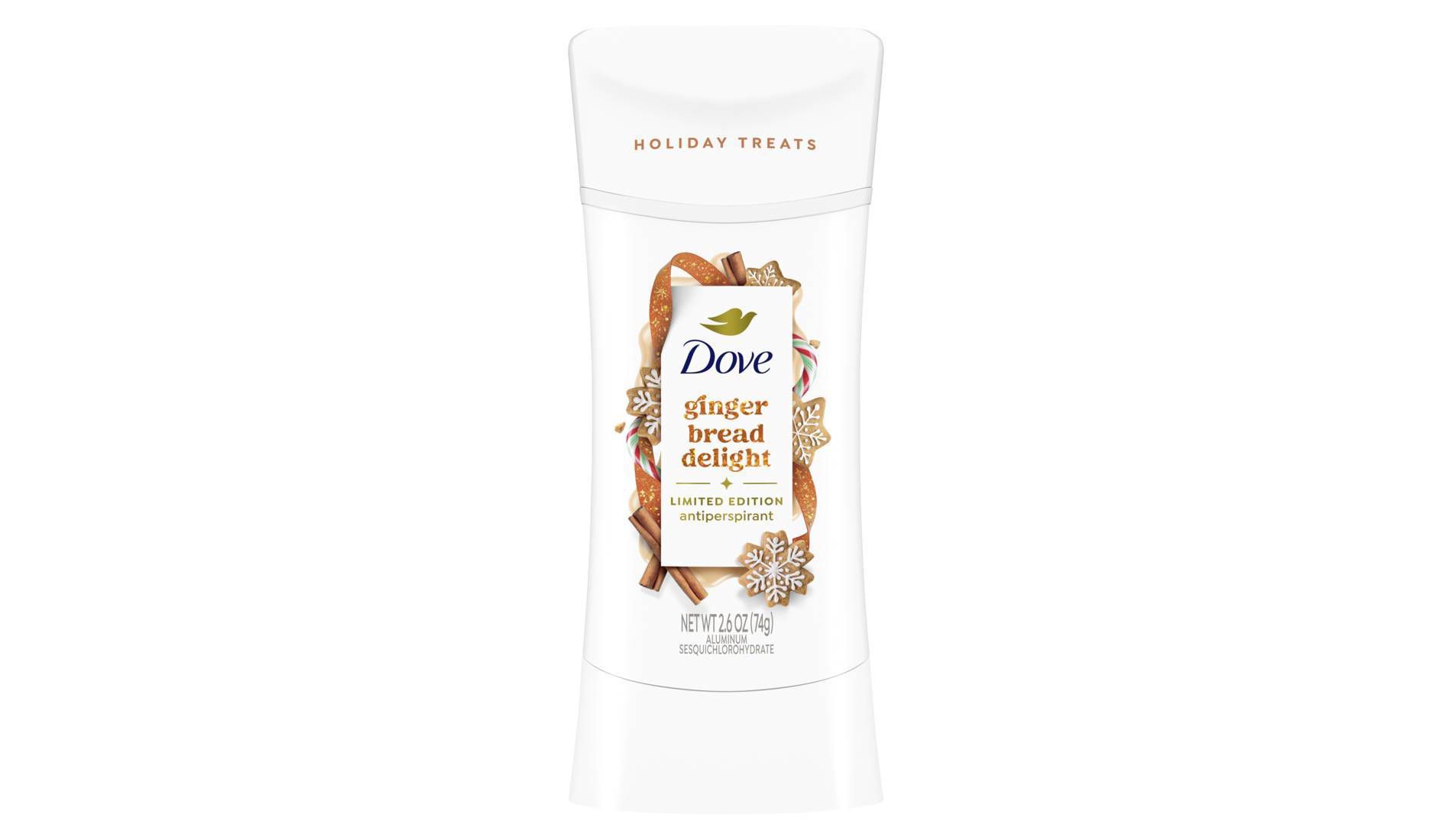 Dove Beauty Advanced Care Limited Edition Holiday Treat Antiperspirant and Deodorant - Gingerbread Delight - 2.6oz
