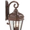 Minka Lavery Rustic Outdoor Wall Light Fixture Vintage Rust 21" Beveled Glass Shade for Post Exterior Barn Deck House Porch Patio - 3 of 3