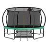 Okak 14FT Outdoor Trampoline with Enclosure Mesh, Toddler Trampoline with Ladder and Anti-Rust Coating, ASTM Approval Trampoline for Adult, Kid, Green - 4 of 4