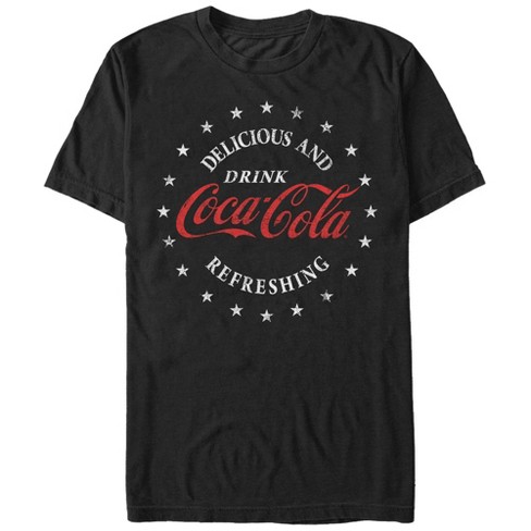 Black coca cola sales shirt