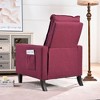 29.13"W Fabric Recliner Chair with Adjustable Push-Back, Mobile Phone Holder and Cup Holder for Living Room - 4 of 4