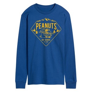Men's - Peanuts - Ski School Long Sleeve Graphic T-Shirt - 1 of 4