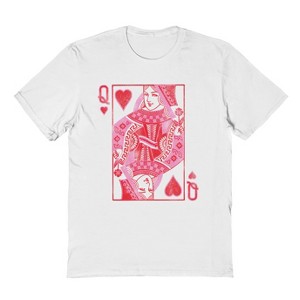Social Collective Men's Queen Of Hearts  Valentines Day Short Sleeve Graphic Cotton T-Shirt - 1 of 3