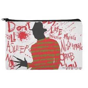 A Nightmare On Elm Street Freddy Makeup Cosmetic Bag Organizer Pouch - 1 of 4