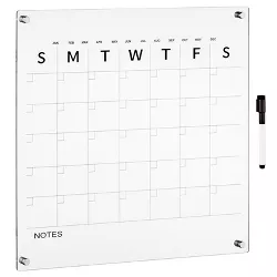 mDesign Acrylic Wall Calendar - Square