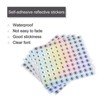Unique Bargains Office Home Warehouse Self-Adhesive Reflective Sticker 10 Sheets - 3 of 4
