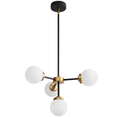 POWLIG 4 - Light Dimmable Globe Chandelier