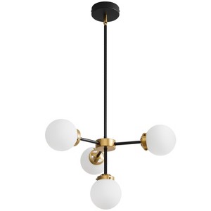 POWLIG 4 - Light Dimmable Globe Chandelier - 1 of 4