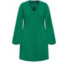 Women's Plus Size Amaya Dress - green | CITY CHIC - 4 of 4