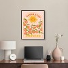 Art Remedy Sun Peaches Bees Never Stop Retro Summer Drinks Art Prints Framed - 2 of 4