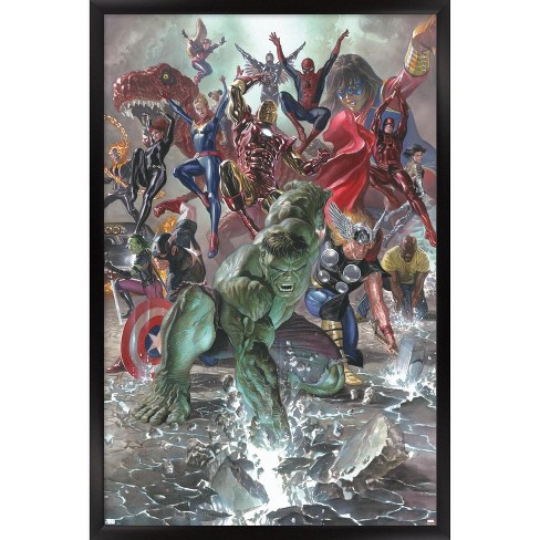 Trends International Marvel Comics Scarlet Witch - Avengers Vs. X-men #0  Framed Wall Poster Prints Black Framed Version 22.375 X 34 : Target