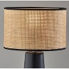 Sheffield Table Lamp Black - Adesso: Coastal Rattan Shade, Ceramic Base, ETL Listed, No Assembly Required - 3 of 3