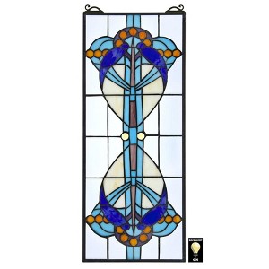Design Toscano Bauhaus Modern Tiffany-Style Stained Glass Window - 1 of 4