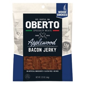 Oberto All Natural Bacon Jerky - 2.25oz - 1 of 4