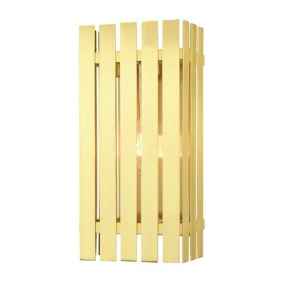 Livex Lighting Greenwich 1 - Light Wall Light in  Satin Brass