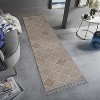 2x8 Trellis Pattern Indoor/Outdoor Runner Rug – Stain-Resistant, Non-Shedding, Medium Pile, Kid & Pet Friendly – Cream - 2 of 4