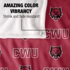 Central Washington University Logo Pattern Silky Touch Blanket White 50x60 - 4 of 4