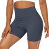 Biker Shorts Women 6" Tummy Control Workout Shorts Women with Pockets High Waisted Yoga Running Gym Spandex Compression - 4 of 4