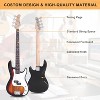 Glarry Electric Bass Guitar Full Size 4 String Rosewood Basswood Fire Style Exquisite Burning Bass - 2 of 4