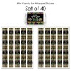 Big Dot of Happiness Mardi Gras - Mini Candy Bar Wrapper Stickers - Masquerade Party Small Favors - 40 Count - 3 of 4