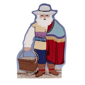 Cats Meow Village 5.0 Inch Colonial Mexico Santa Standing 2018 Chunky Santa Village Buildings - 1 of 2