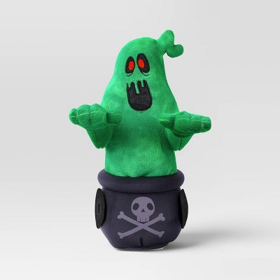 11" Animated Plush Cauldron Ghost Halloween Decorative Prop Green - Hyde and EEK! Boutique™