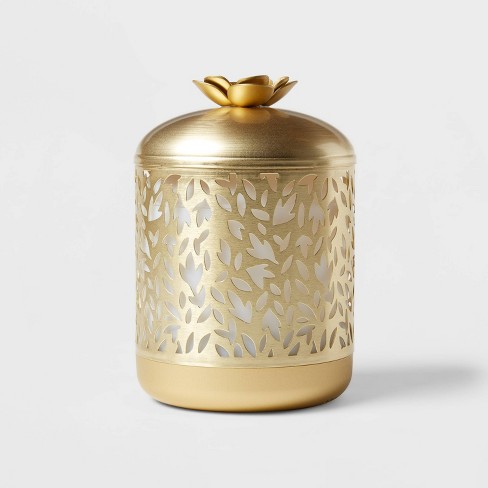 200ml Metal Flower Cutout Color-Changing Oil Diffuser Gold - Opalhouse™ - image 1 of 4