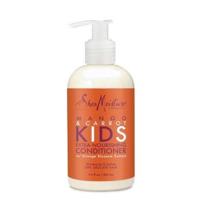 SheaMoisture Mango & Carrot Kids Extra-Nourishing Conditioner - 7.7 fl oz: Moisturizing, Detangling, Strengthening, Paraben-Free