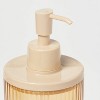 Ribbed Soap Pump Tan - Room Essentials™ - 3 of 4