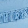 Ellis Stacey 1.5" Rod Pocket High Quality Fabric Solid Color Window Ruffled Filler Valance 54"x13" Slate - 3 of 4