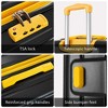 3 Pieces Expandable Luggage Set, 20"/24"/28" Hardshell ABS Suitcase With TSA Lock And 360 Degree Spinner Wheels For Travel Business - 3 of 4