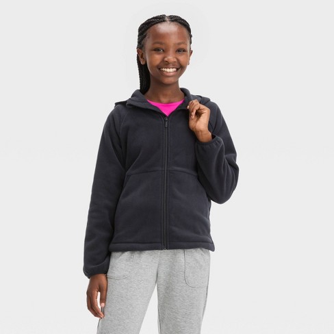 Kids' Polar Fleece Jacket - All In Motion™ Black XS