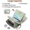 Clotth Women’s Wallet,RFID Blocking Slim Compact PU Leather Wallet with Keychain - Lightweight & Large Capacity for Everyday Use,Shopping,Travel - 4 of 4