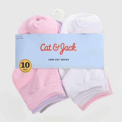 Image of Baby Girls' Low Cut Socks - Cat & Jack™ 6-12M