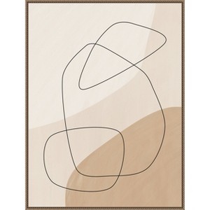 Amanti Art Graphic Shapes a Lines Poster by Elena Ristova Framed Canvas Wall Art - 1 of 4