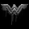 Men's Zack Snyder Justice League Wonder Woman Silver Logo Pull Over Hoodie - 2 of 4