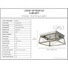 Urban Ambiance Luxury Industrial Ceiling Light 6''H x 12''W,  Galvanized Steel Finish,  Berkeley Collection, UHP3917 - 3 of 4
