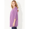 Catherines Women's Plus Size Shadow Stripe Cardigan - 4 of 4