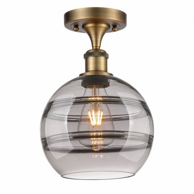 Rochester - 1 Light Semi-Flush Mount In Industrial Style-11.13 Inches Tall and 8 Inches Wide