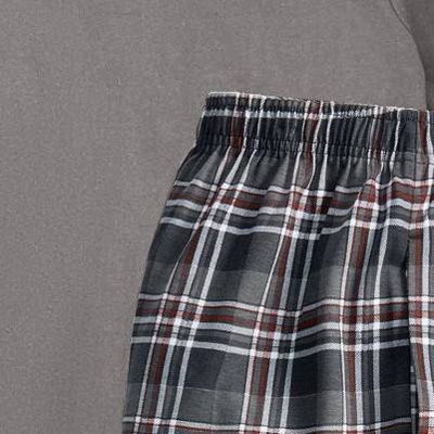 black plaid