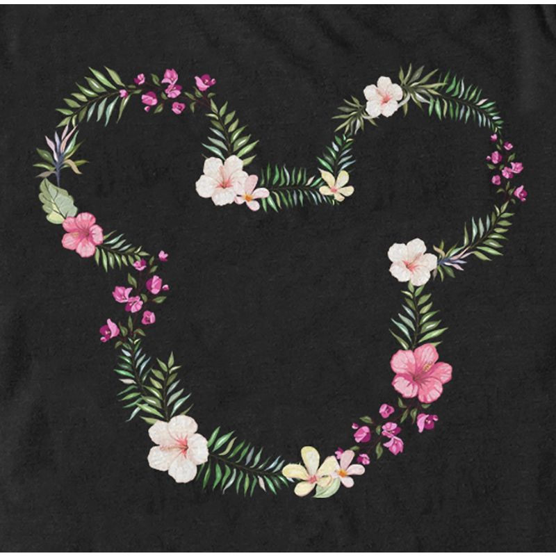 Men's Mickey & Friends Floral Logo T-Shirt, 2 of 6