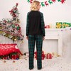 Christmas Pajamas for Family Pjs Matching Sets PlaidShirts Pants Sleepwear Nightwear Women Men Kids - 4 of 4