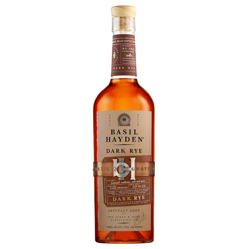 Basil Hayden Dark Rye Whiskey - 750ml Bottle, 1 of 6