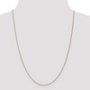 Black Bow Jewelry 1mm 14k Yellow Gold Solid Wheat Chain Necklace - 2 of 4