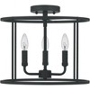 Quoizel Lighting Abner 3 - Light Semi-Flush Mount in  Matte Black - 2 of 2