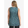 Jessica London Women's Plus Size Stretch Knit Tunic Tank - 3 of 4
