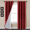Lush Decor Insulated Grommet 100% Blackout Faux Silk Window Curtain Panel - 4 of 4