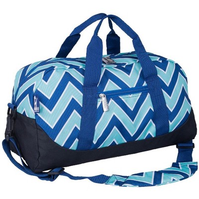 Wildkin Chevron Blue Overnighter Duffel Bag