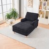 KWPZQEB 66" Chaise Lounge Chair Indoor, Oversized Sleeper Chair with Wood Frame & 4-Position Adjustable Backrest, Upholstered Sofa Bed for Living Room - 4 of 4