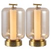 JONATHAN Y Milou Vintage Glam Lantern Rechargeable/Cordless Dimmable Integrated LED Table Lamp with Touch Sensor - 2 of 4